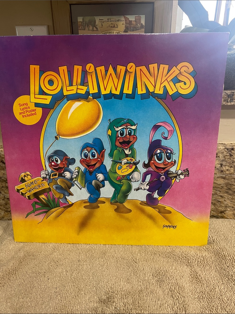 Vintage 1981 Lolliwinks Children’s Album K-Tel Educational LP 12” with Poster